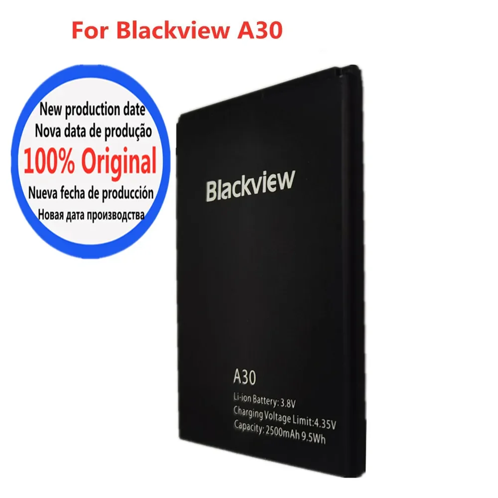 

Новый 100% Оригинальный аккумулятор для телефона Blackview A30 2500 мАч, сменный аккумулятор большой емкости, аккумулятор в наличии