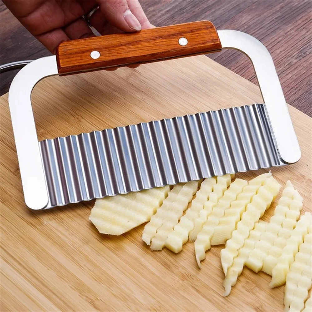 1/2PCS,Multifunctional Wolf Tooth Potato Knife Yams Slicing Flower Knife Kitchen Cutting Potatoes Wave Kitchen Tools
