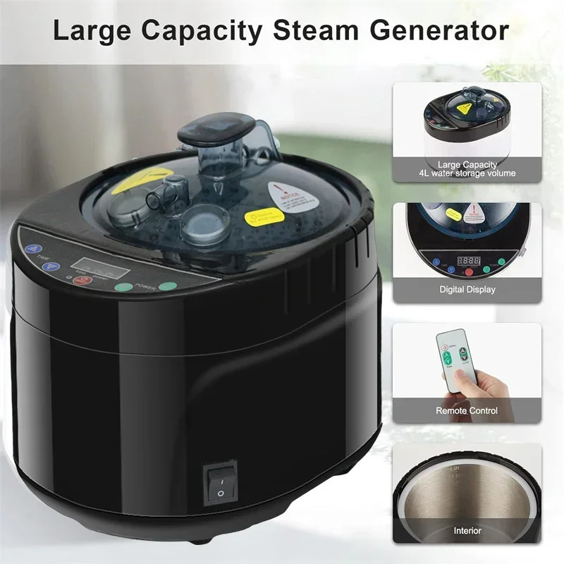 Full Size Steam Sauna Set, Whole Body Large Space Home Spa With 4L Steamer  4L 1500W EU US AU UK Plug for Relaxation Detox 6
