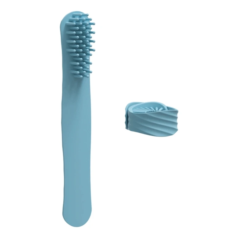 Comfortable and Easy to Use Silicone Hair Comb Featuring Patting