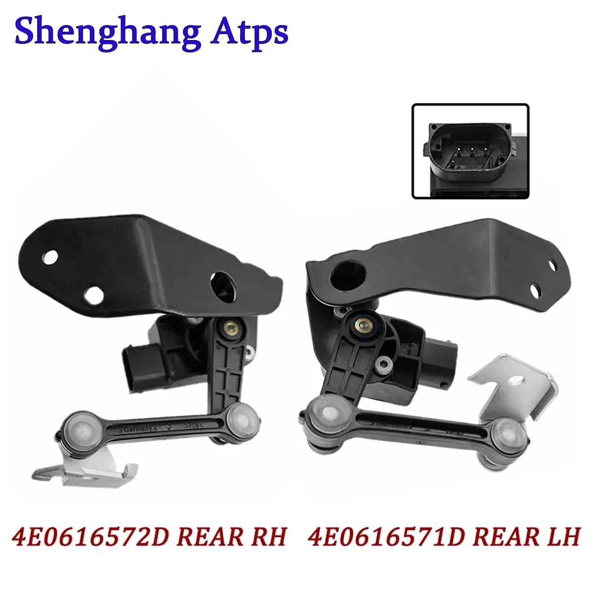 2x Höhensensor Niveauregulierung Hinten L+R Für Audi A8 S8 4E 4E2
