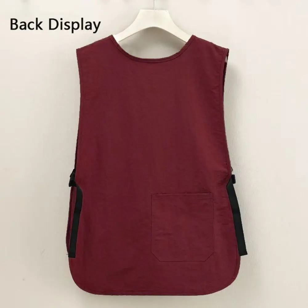 Waterproof Stain-Resistant Apron Nylon Vest Style Breathable Sleeved Apron Anti Dirty Multipurpose Kitchen Aprons 5