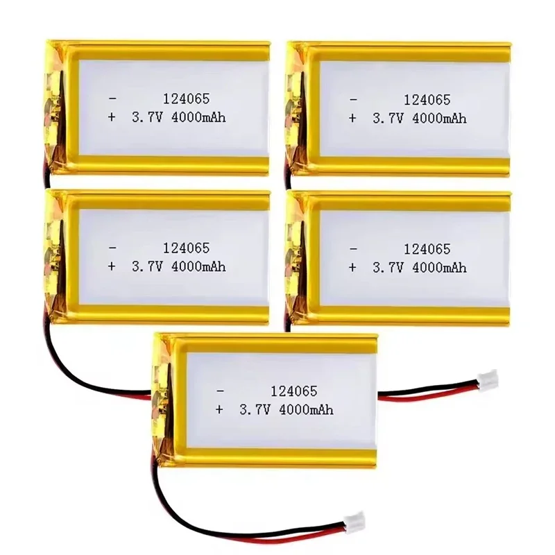 5PCS 124065 battery