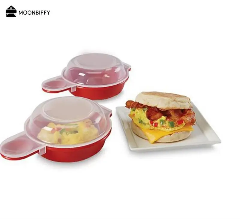 Easy Eggwich Microwave Egg Cooker Egg Hamburg Omelet Making Tool 2pcs egg cooker