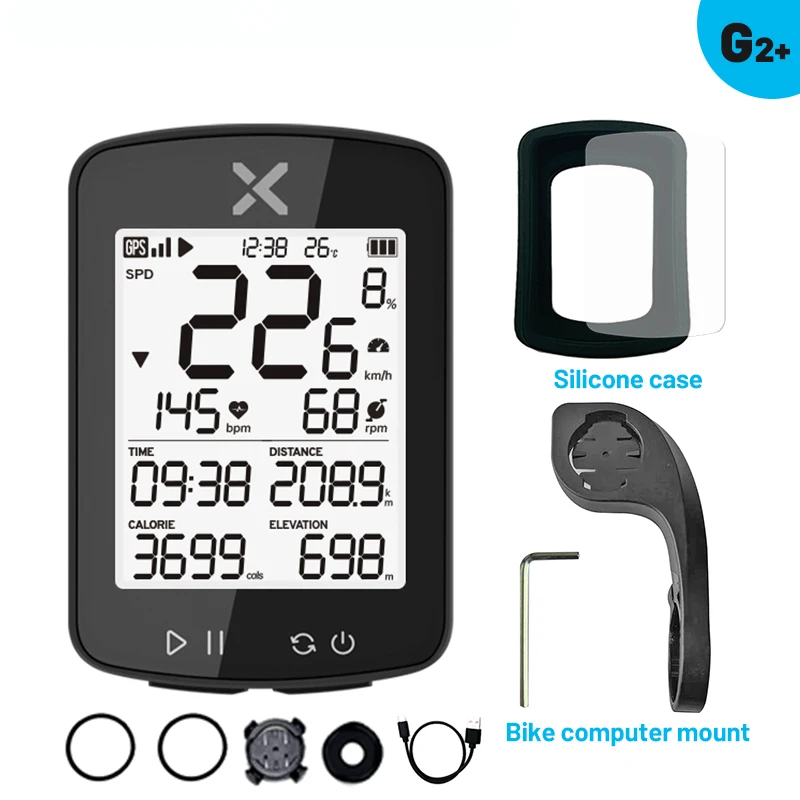 XOSS Wireless GPS Cycling Speedometer - Waterproof ANT+ Smart Bike Computer