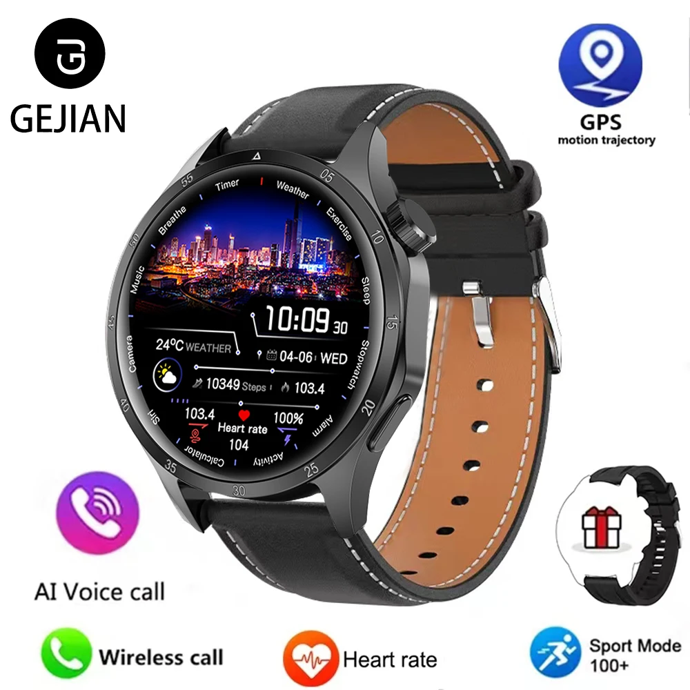 2025 New Mens Smart Watch 360 360 Bluetooth Call Smartwatch AMOLED Screen GPS - Picture 27 of 32