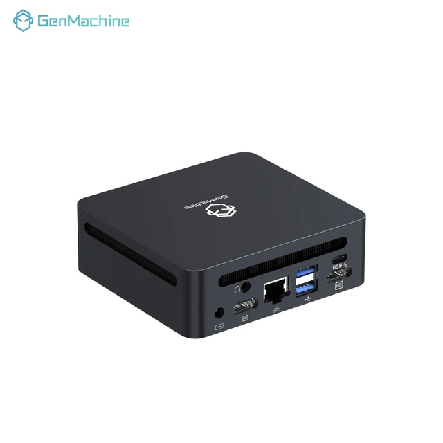 GenMachine Intel N100 bricolage ordinateur de jeu 3.40 GHz 6W Mini PC de jeu 4 cœurs, 4 fils fenêtre 11 M.2 WIFI5 DDR4 PC Gamer BT 5.2 3