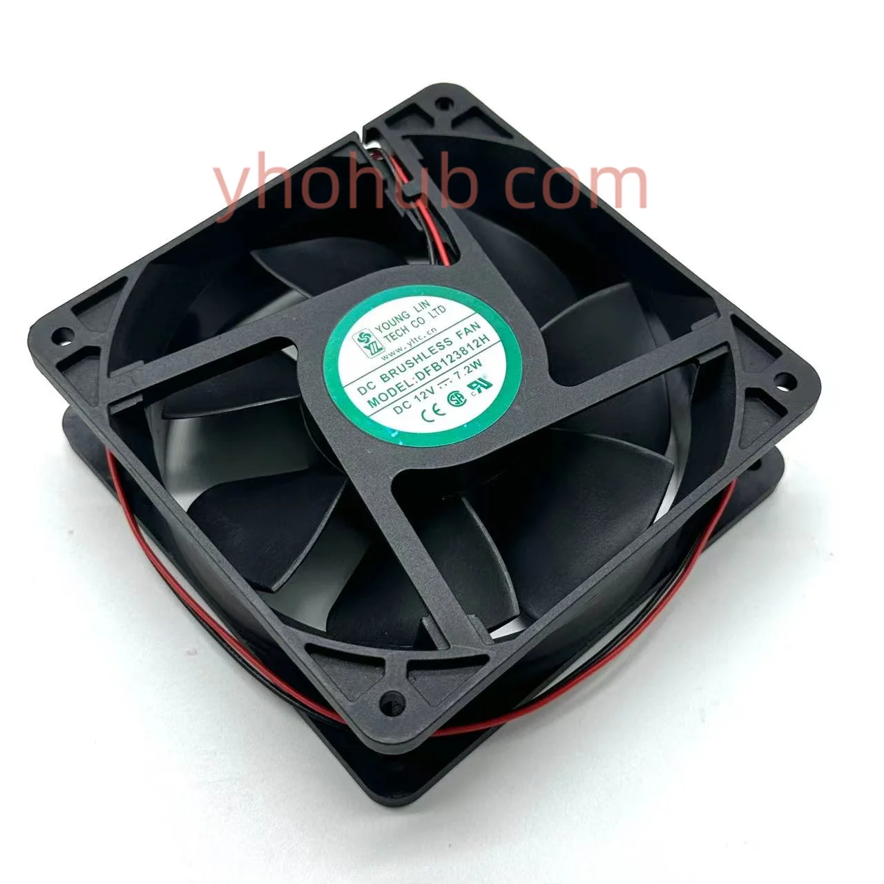 Jovens Lin Dfb123812h dc 12v 7.2w 120x120x38 mm Ventilador de Refrigeração do Servidor de Fios os