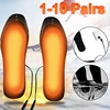 USB Heated Shoe Insoles Electric Foot Warming Pad Feet Warmer Sock Pad Mat Winter Outdoor Sports Heating Warm Insoles 35-45 Pads 1