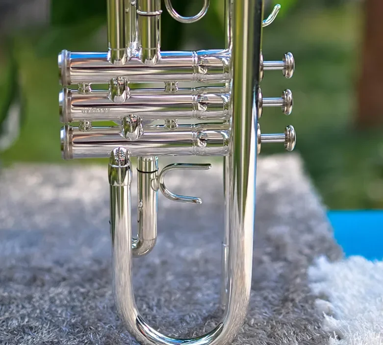 Jupiter JTR-1100SQ Bb Trumpet Instrument High Quality Brass Silver Plated Surface Trumpet With Case Accessories