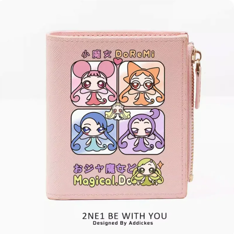 Anime Magical Doremi Zipper Wallet Fold Bag Multi Card  Coin Pocket Holder Fashion Kids Wallets Gift