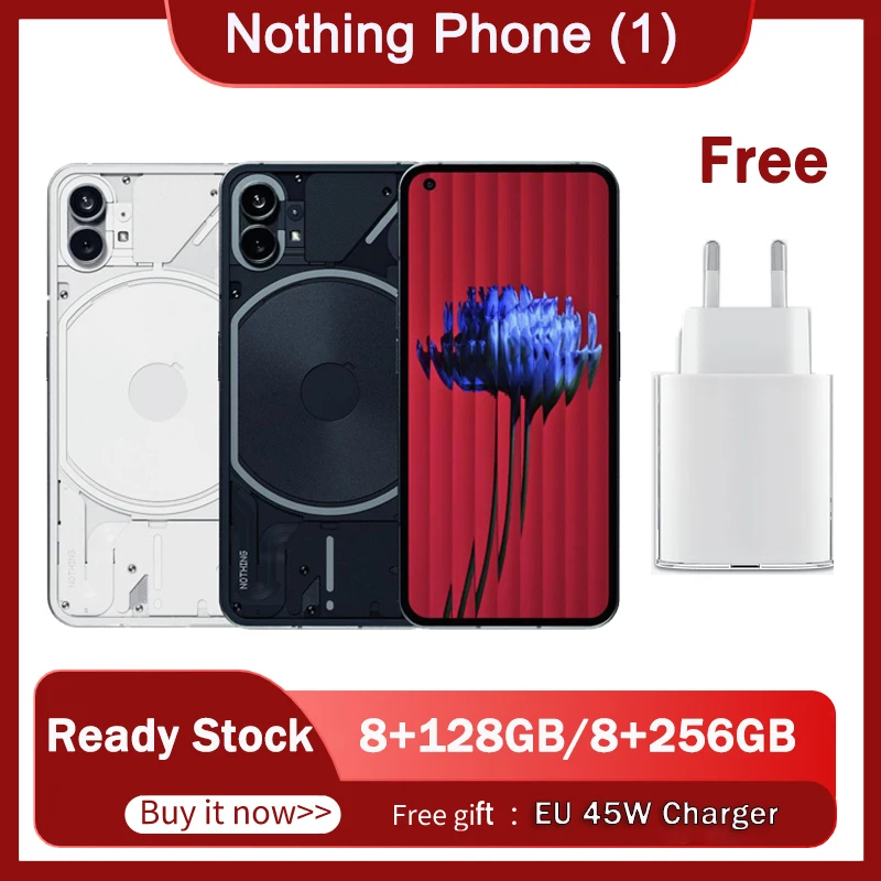 Ready Stock Nothing Phone 1 5G Smartphone Octa-core Snapdragon 778G+ 6. ...