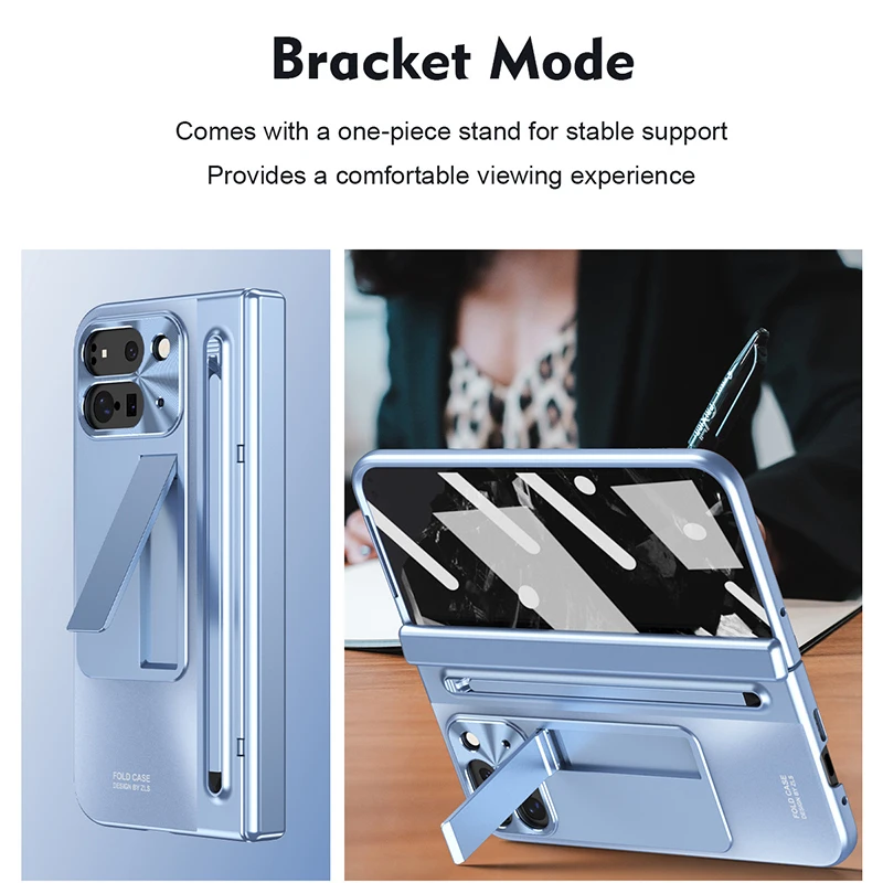 Foldable Hinge Protection Case with S Pen Stylus and Screen Protector