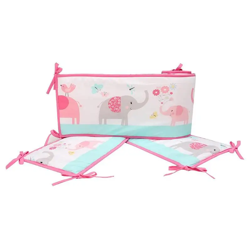 Baby Bed Rail Guard 4PCS Bed Bumpers For Toddler Safety Rails For Children Baby Proofing With Strap Crib Cushion &