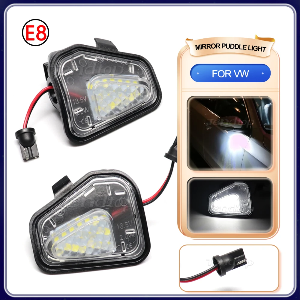 

Напольная Светодиодная лампа для VW Passat B7 CC Scirocco Jetta MK6 EOS Beetle R, под зеркало заднего вида