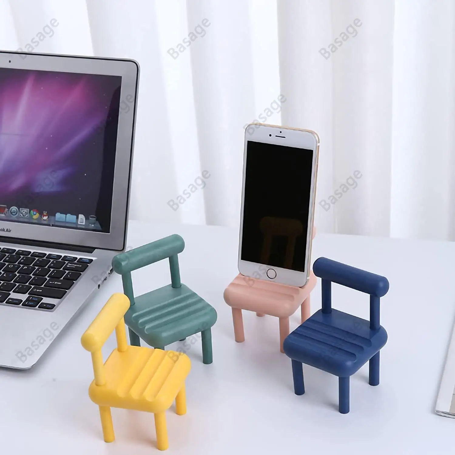 Śliczne Mini krzesło telefon stojak uchwyt, multi-angle pulpit uniwersalny cukierki kolor uchwyt telefonu komórkowego dla iPhone Samsung Xiao Mi