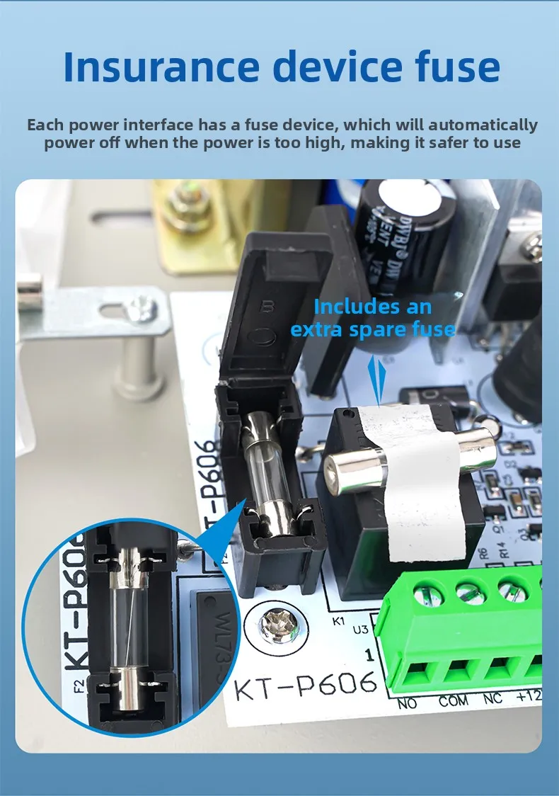 brand access control power supply 12V5A plug-in magnetic lock UPS lithium batter
