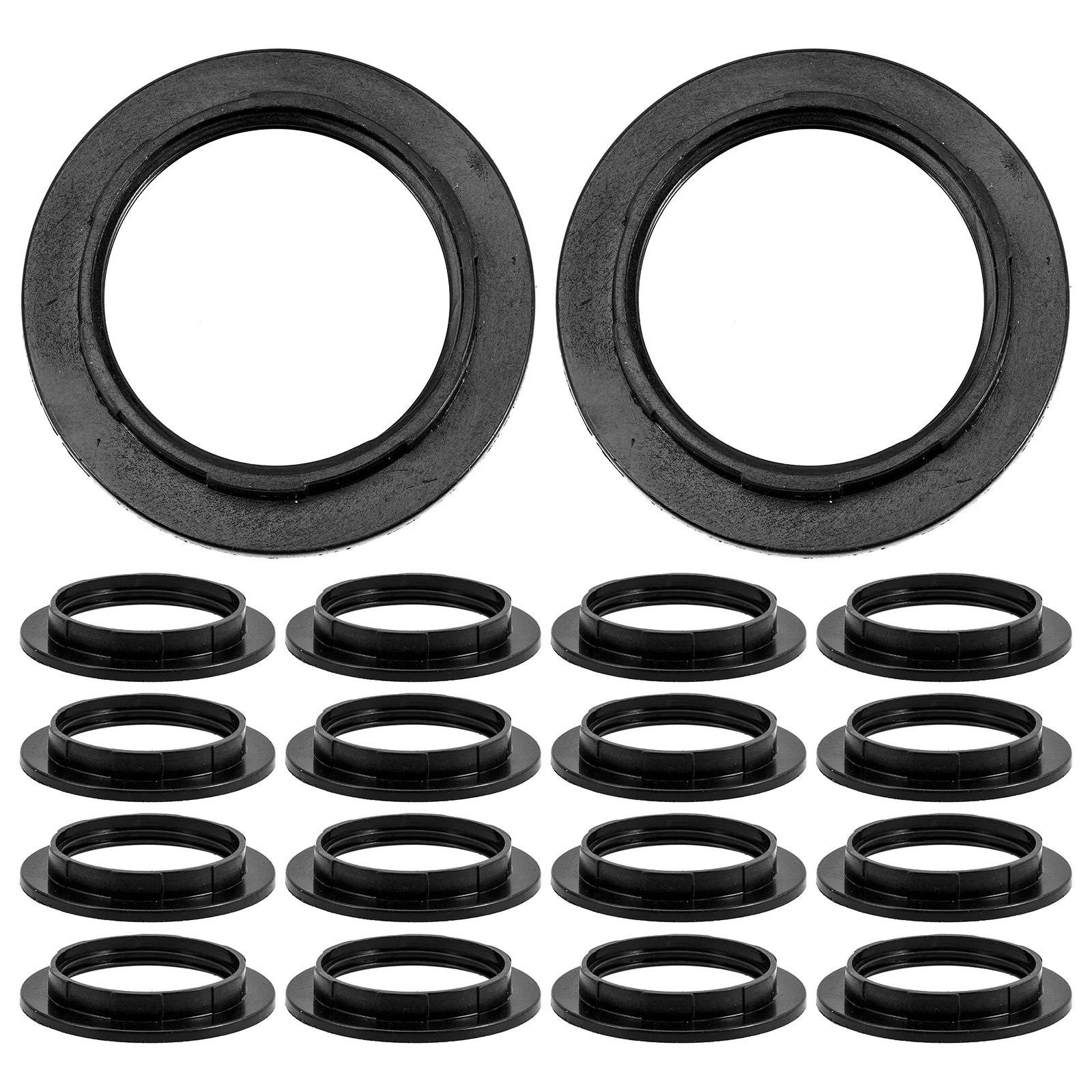 

20 Pcs Lamp Shade Ring Replacement Adapter Light Fixture Parts for Floor Collar Plastic Kit