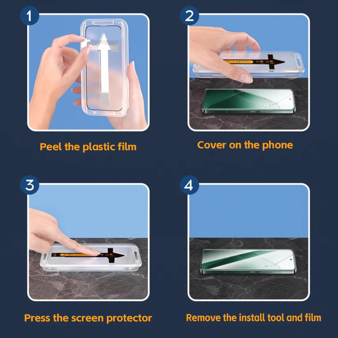 2 Pezzi Pellicola Protettiva per Samsung Galaxy S22 S23 S24 S25 S26 Ultra in Vetro Temperato con Installatore Automatico - immagine 5