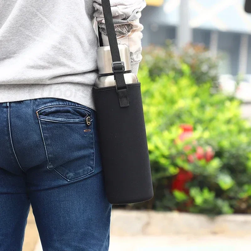 Enhanced Portable Stainless Steel Insulated Thermos Bottle with Rope Handle - Large Capacity Vacuum Tumbler