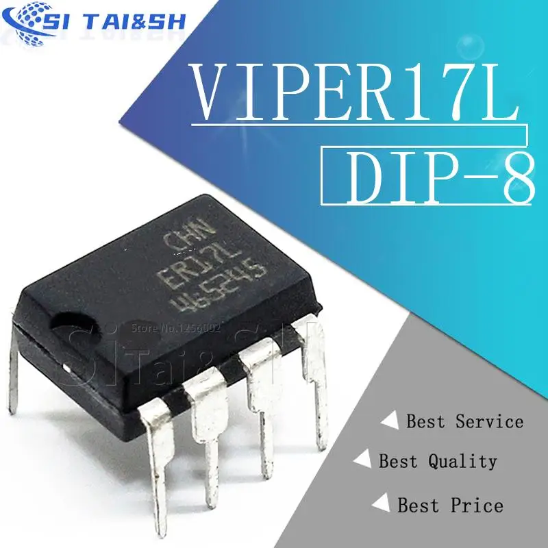 VIPER17L DIP 8 VIPER17 AC / DC 컨버터, 오프라인 고전압 레귤레이터, 새로운 오리지널, 1 개|반도체 ...