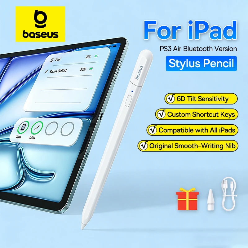 Baseus PS3 Air Bluetooth Stylus Stift für iPad Pencil Universell Kabelgebundene Aufladung für Alle iPad Air Pro Mini Tablet Touch-Schreibstift - AliExpress 7