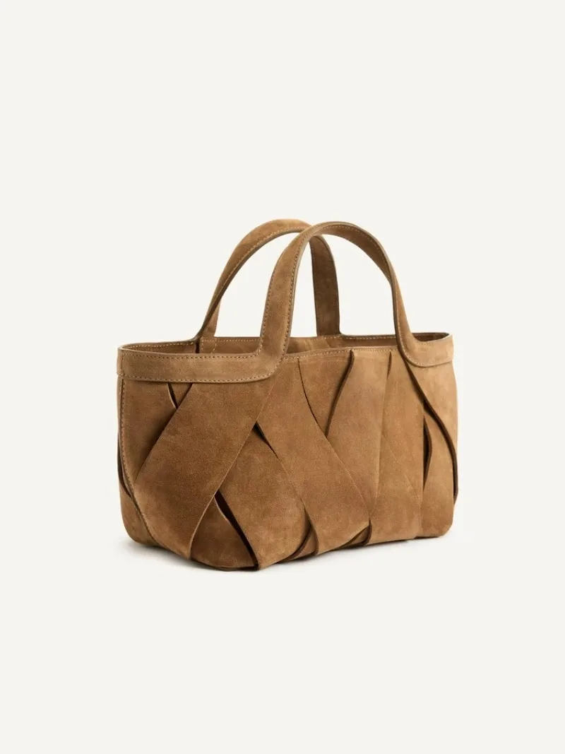 Luxury Faux Suede weave Solid Shoulder Bags High Quality Simple Versatile Fashion New Style Handbags for Women 2025 Hot