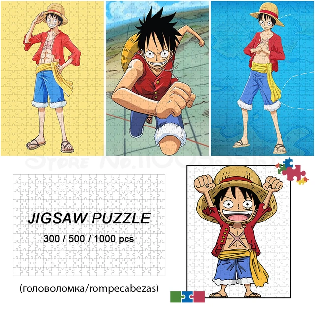 Anime 3D Puzzle Luffy 300/500/1000PCS - Official One Piece Merch