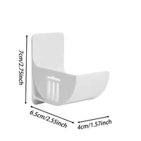 Boîte de rangement murale pour sacs poubelle, support d'étagère, conteneur de film plastique, distributeur de sacs poubelle, évaluation pour la cuisine, 20 pièces, 2 pièces 6