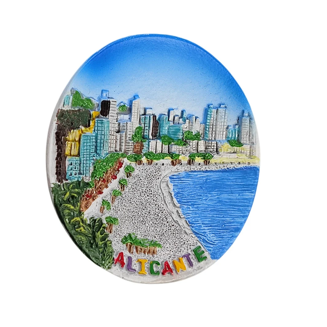 Magnets De Réigérateur En Résine Côtière Personnalisée