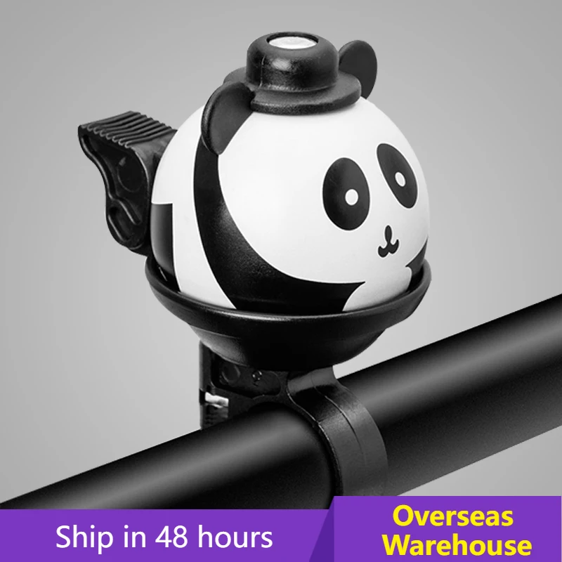 Cute Cartoon Panda Bicycle Bell Children Balance Car Cycling Hand Doorbell Press Small Bells