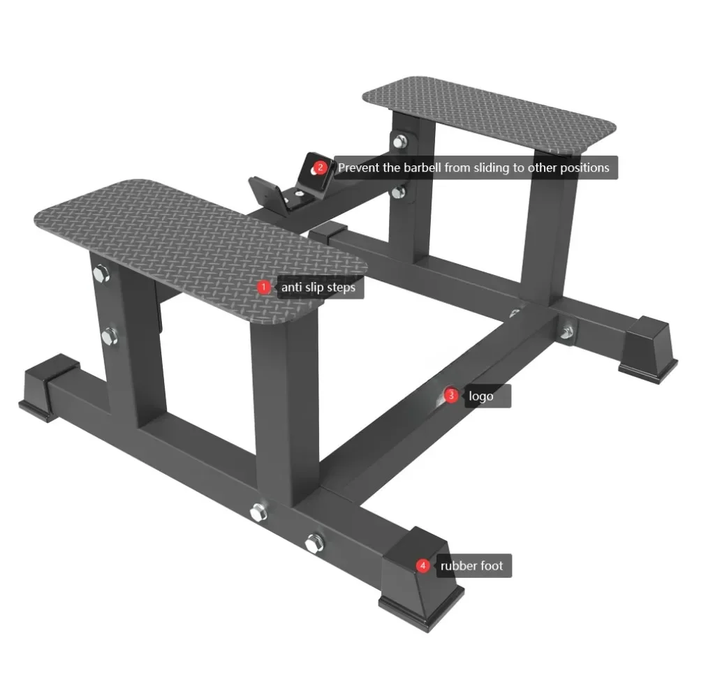 Rowing Machine, T Bar Landmine Row Platform, Deep Squat Rack for Enhancing Body Sculpture