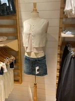 American Vintage Denim Mini Skirts Women Summer Fashion High Waist Straigth Short Faldas Casual Fashion Streetwear Cotton Skirt - Image 3