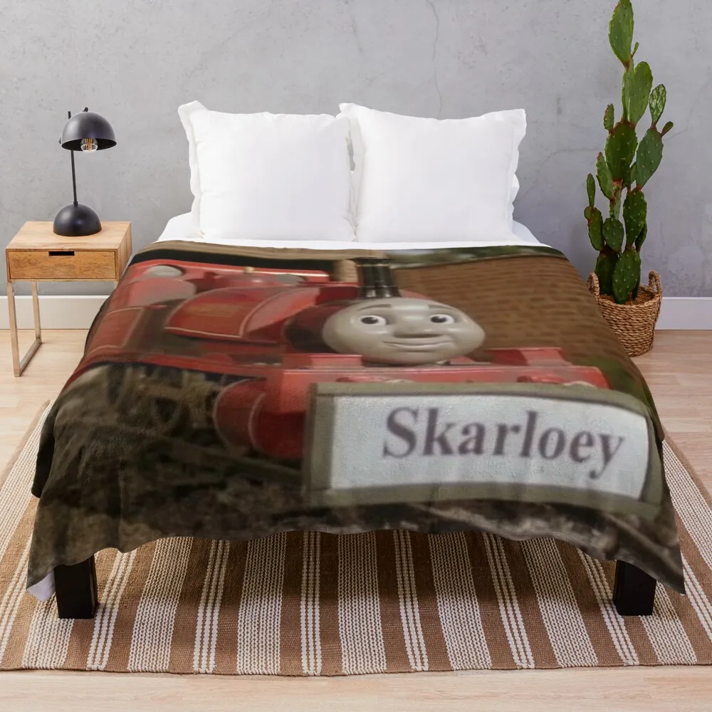 

SKARLOEY nameboard Throw Blanket Plaid on the sofa Luxury Blanket Flannel Blanket