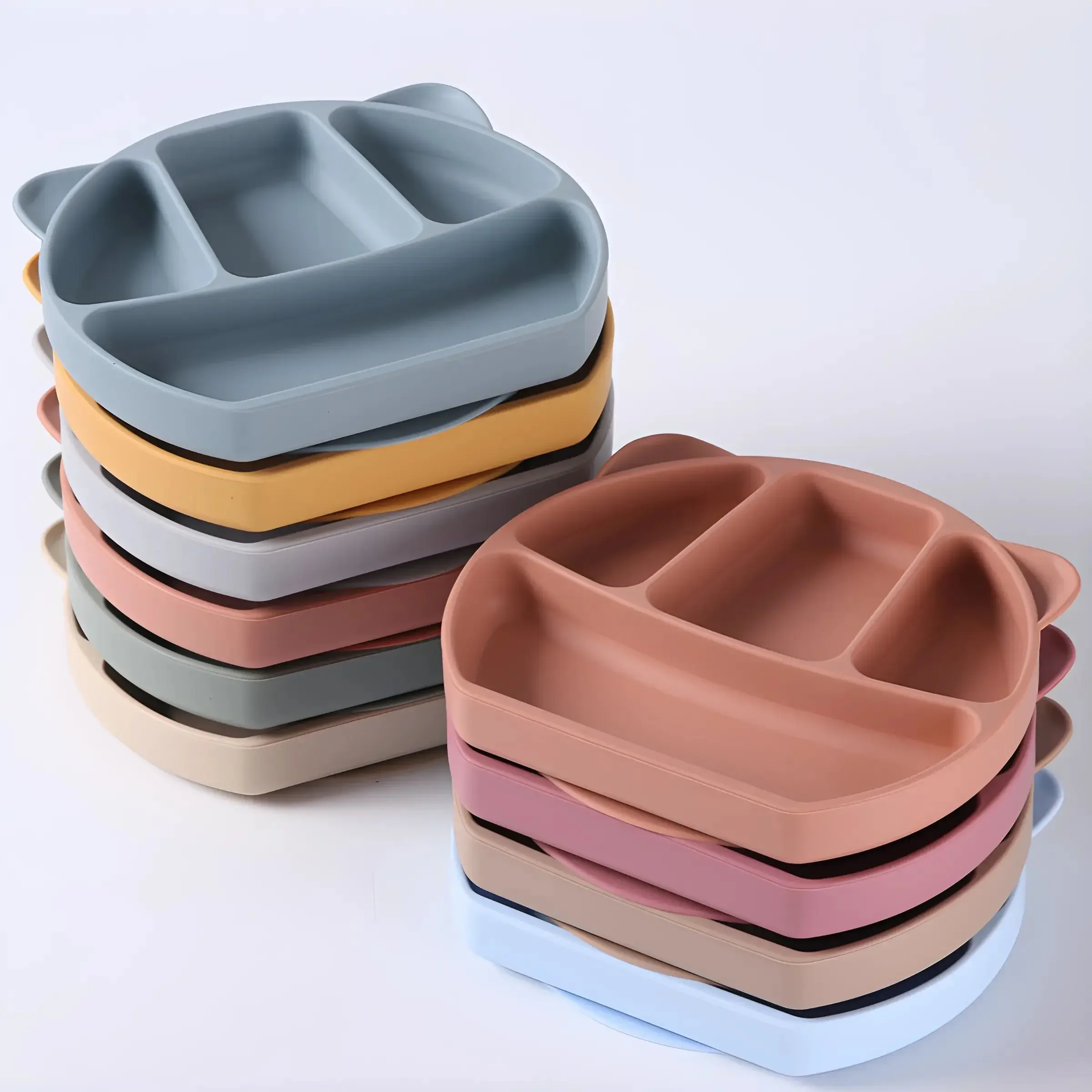 Silicone BowlBaby BowlAll-in-one Suction CupChildren's EatingTraining BowlMother and Baby Products 3