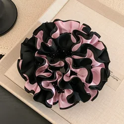 Elegant Ballet - Style Pink Polka Dot Hair Scrunchie (B)