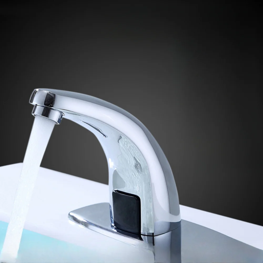 

Fully Automatic Sensing Faucet, Single Cold Water Intelligent Cold and Hot Sensing Hand Basin, Infrared Water Outlet Hand Washer