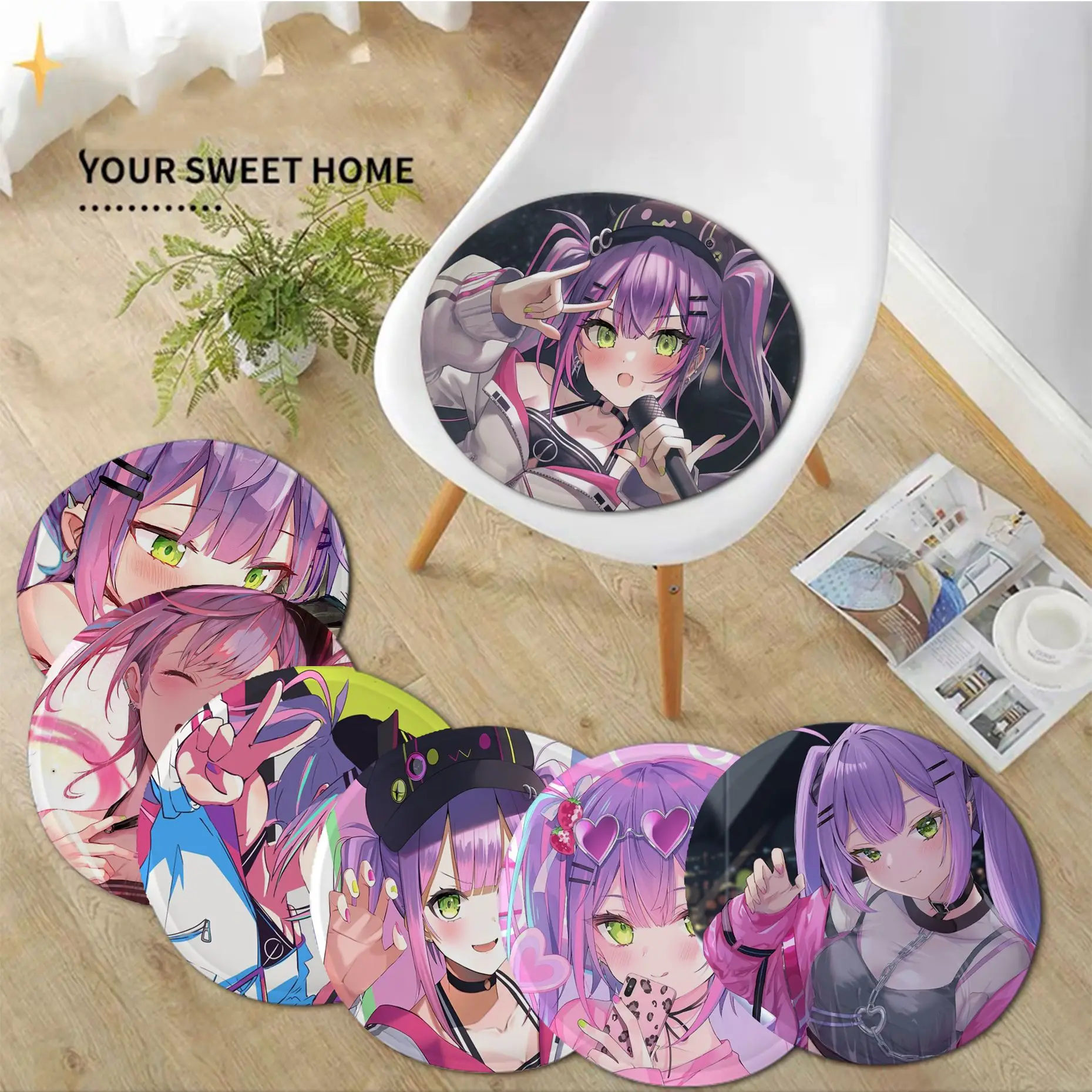 

Tokoyami Towa Tie Rope Plush Cushion Home Back Cushion Soft Comfortable 50x50cm Sofa Cushion