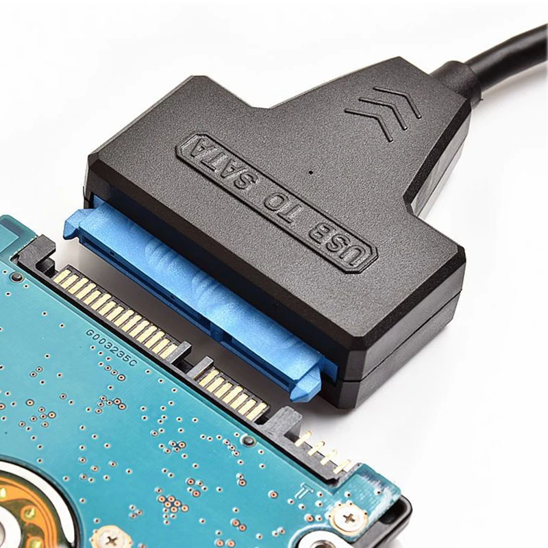 SATA-USB 3.0/C형 케이블 2.5인치 외장형 HDD SSD 하드 드라이브용 최대 6Gbps 22핀 Sata III 케이블 USB3.0-Sata III 코드