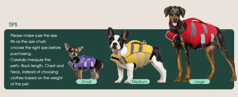 dog life jacket medium