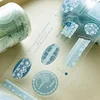 1Roll 2M Matte PET Lace Flower Tapes Border Stickers Supplies decoration Supplies Scrapbook 55mm*2m PET Tape Roll Adhesive 1