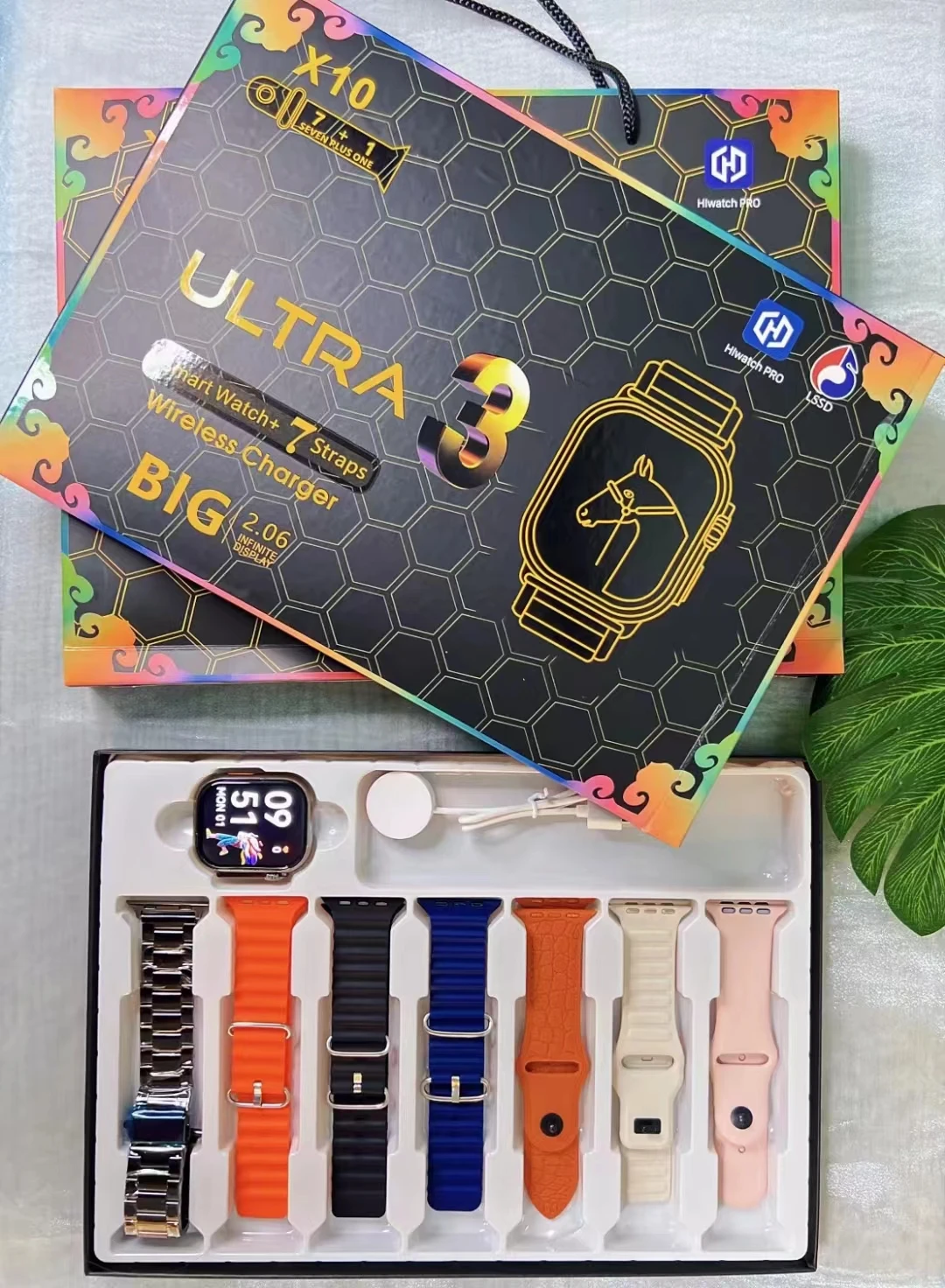 שעונים חכמים Gold SmartWatches 10 Ultra 2 חדשים reloj intelligente לגברים ונשים שעון חכם 10th Ultra 3 Bluetooth טלפון שיחות לשעון Apple
