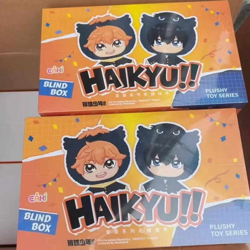 Genuine EAKi Haikyuu!! Mascot Plush Blind Box - Cute Soft Vinyl Keychain Pendant - Hinata Shoyo Collectible Gift