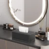 Ever Perfect Modern Marble Tissue Box Cover Faux Leather Napkin Dispenser Toilet Paper Holder Home Decoration Towel Tissue Case 6