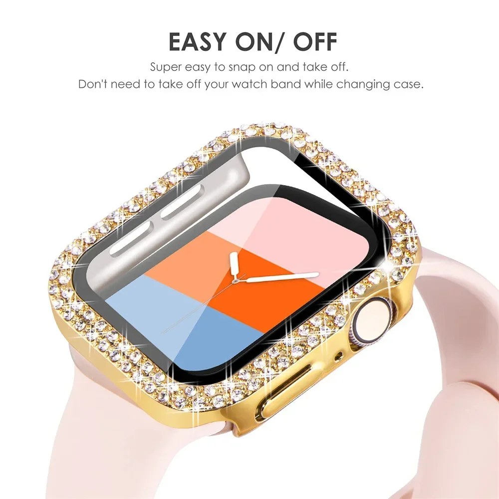 Starlight Case with Diamond Tempered Glass and Bumper Screen Protector