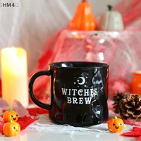 、1HM4 DeelHalloween Magicien Pot Magique Tasse En Céramique Ornement Décoratif Citrouille Fantôme Thé De L'après-Mé Petit Déjeuner Tasse De Lait Cadeau D'Halloween 5