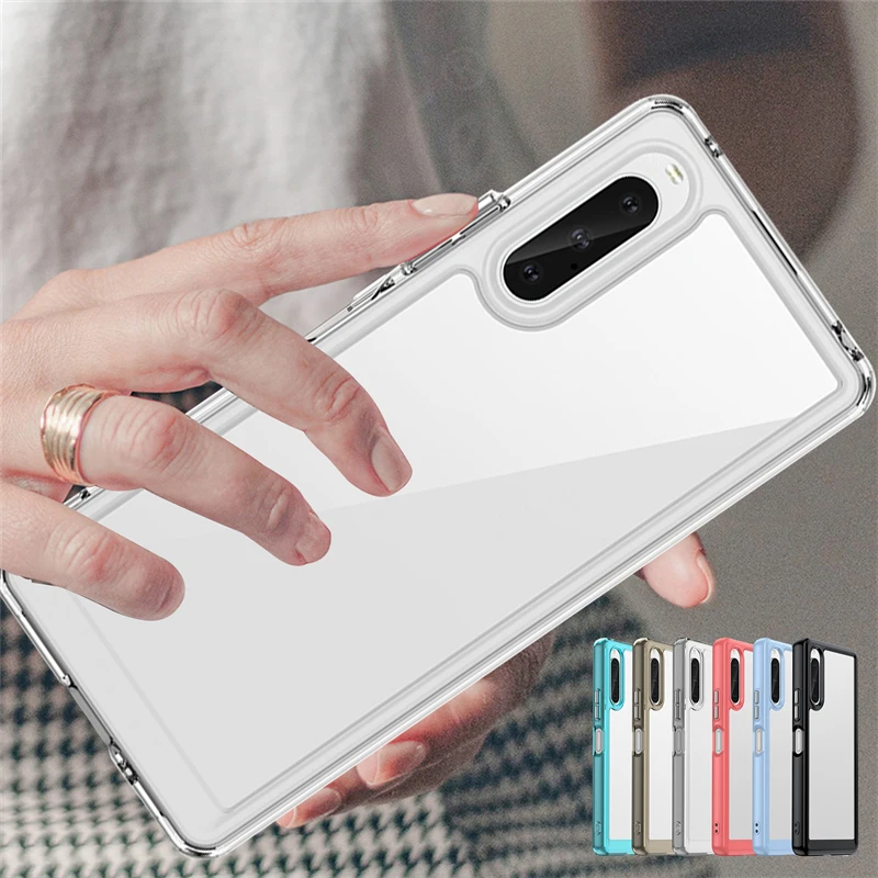 Per Sony Xperia 10 V Custodia Cover Sony Xperia 10 V Capas Paraurti Silicone Trasparente Bordo Antiurto Tpu Per Fundas Sony Xperia 10 V