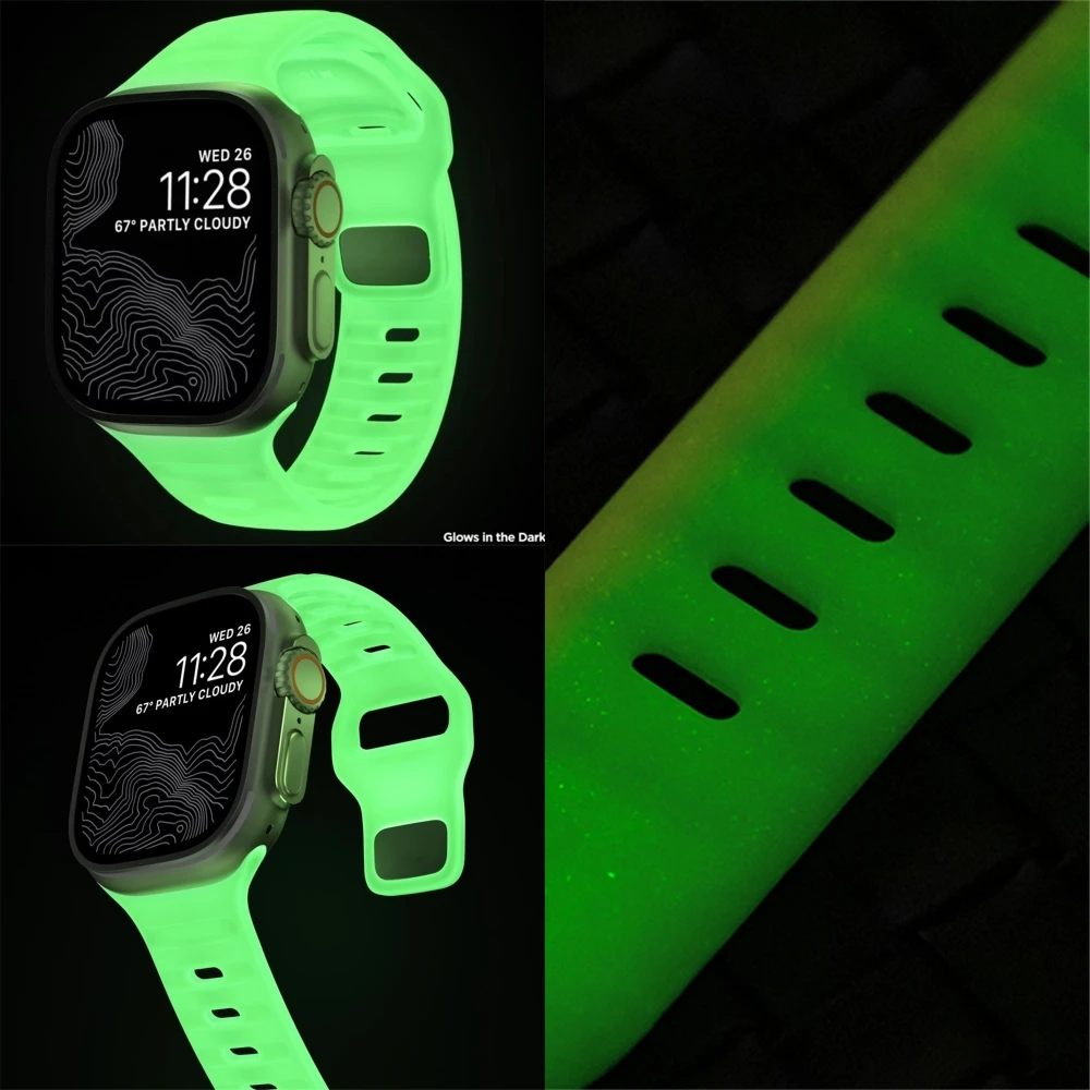 

Ремешок для часов Женский Для Apple Watch, мягкий силиконовый спортивный браслет для серии 9, 8, 7, 6, 5, 45 мм, 41, 40, 44, 42, 38 мм