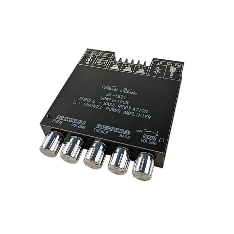 

ZK-TB21 Плата усилителя HIFI 2.1 Стерео Bluetooth-совместимая цифровая мощность