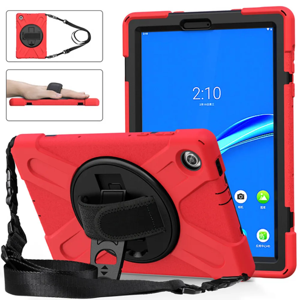 

Для Lenovo Tab M10 FHD Plus TB-X606F 10,3 M10 HD 2nd TB-X306F 10,1 чехол для больших нагрузок противоударный Прочный чехол с плечевым ремнем